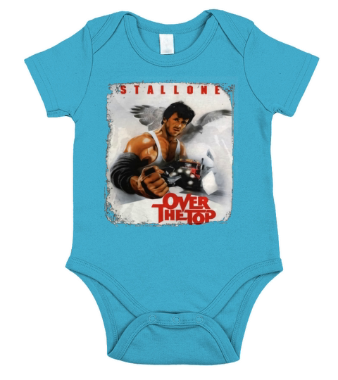 Au dessus du Stallone Vintage des années 80 Short Sleeve Baby One-Piece