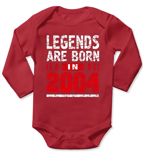 Legends Are Born in 2004 T Shirt Official Teenager T-Shirt Long Sleeve Baby One-Piece