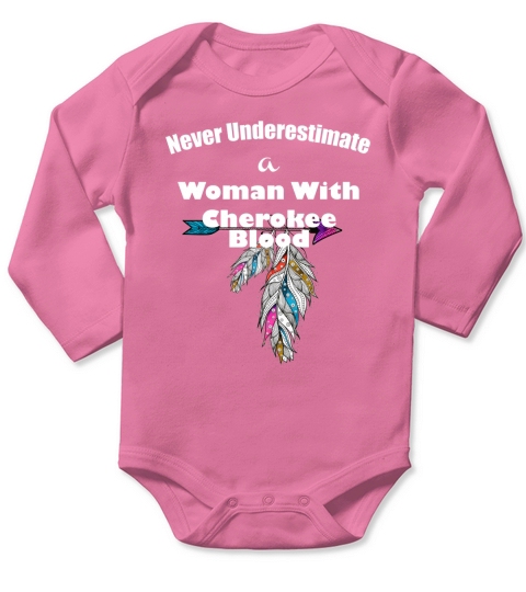 Cherokee Native American Long Sleeve Baby One-Piece