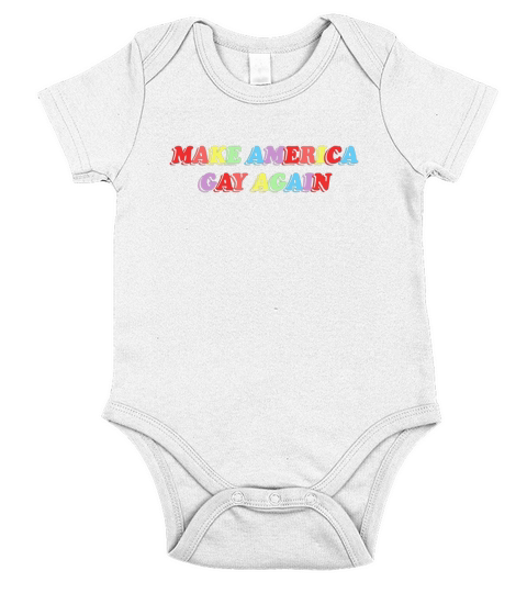 LGBT make America gay again Short Sleeve Baby One-Piece
