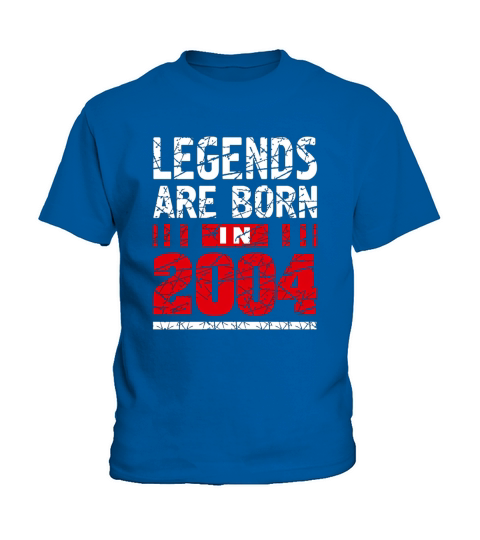 Legends Are Born in 2004 T Shirt Official Teenager T-Shirt Kids T-Shirt