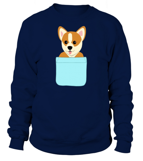 Cute Dog in Pocket Welsh Corgi Pembroke gift Women's Sweatshirt