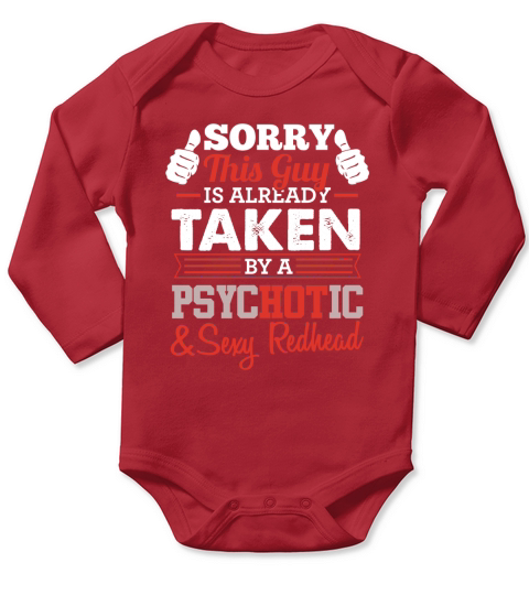 HOT Redhead Girl Long Sleeve Baby One-Piece