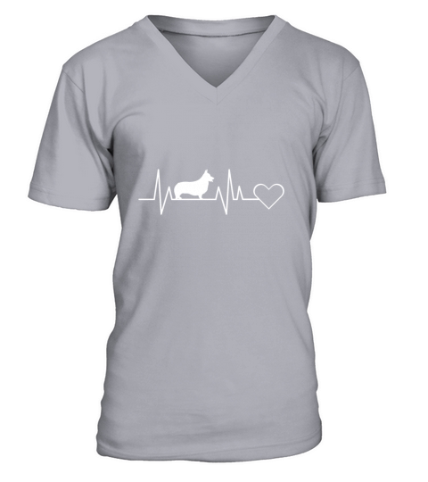 Welsh Corgi Heartbeat Gift for Men Woman Children Men's V-Neck T-shirt
