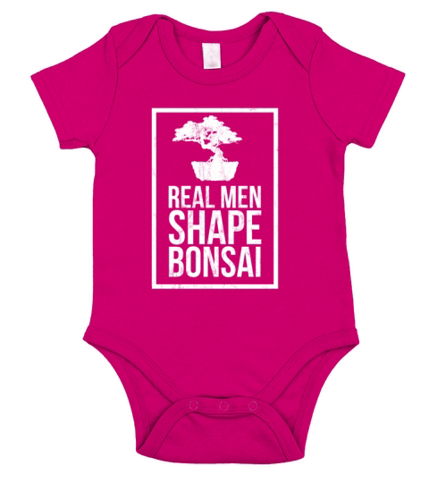 Real Men Shape Bonsai Tree Short Sleeve Baby One-Piece