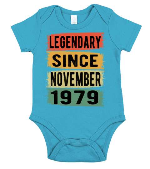 Birthday Gift November 1979 Short Sleeve Baby One-Piece