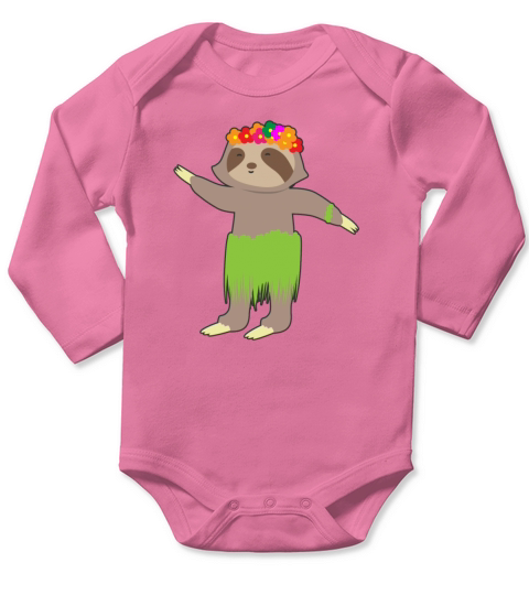 Luau Long Sleeve Baby One-Piece