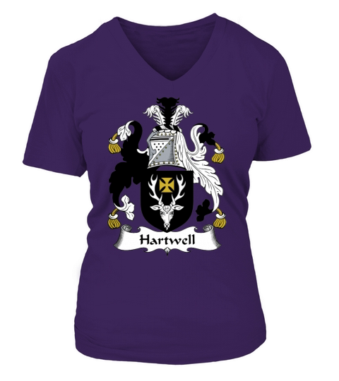 Hartwell Family Crest V-neck T-Shirt Woman