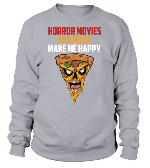 Horror Movies And Pizza Fast Food Movie Night Women's Sweatshirt