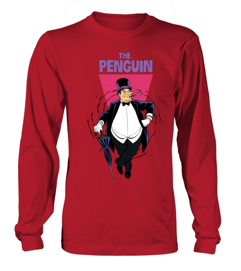 DC Comics Batman Villain The Penguin Vintage Men's Long Sleeve