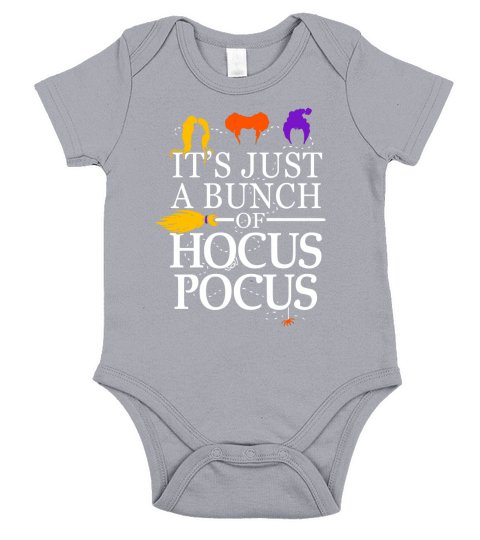 Its Just a Bunch of Hocus Pocus Halloween Short Sleeve Baby One-Piece