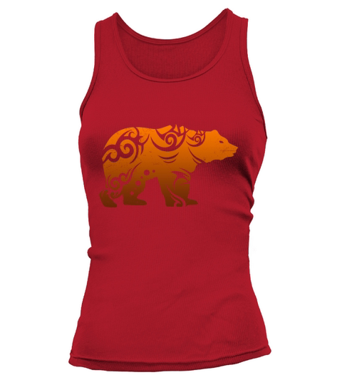 Tribal Tattoo Grizzly Bear Canada Gift Idea Women's Tank Top
