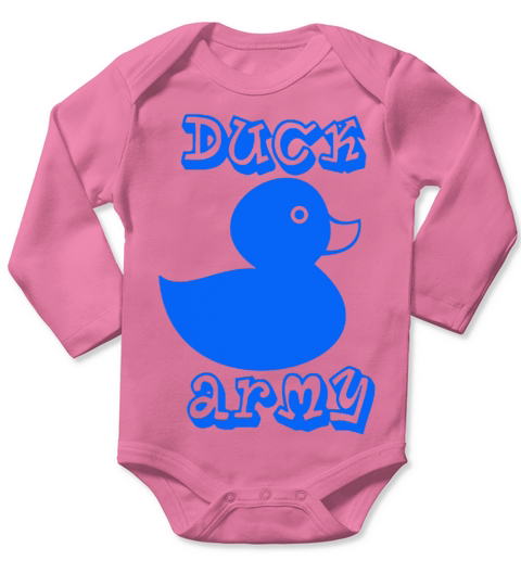 Duck Army - Blue Long Sleeve Baby One-Piece