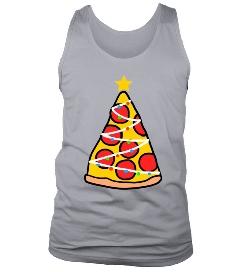 Funny Pizza Christmas Tree Xmas Apparel Men's Tank Top