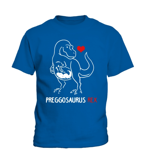 Preggosaurus Rex Mom Kids T-Shirt
