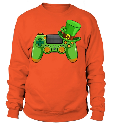 St Patrick Video Game Controller Leprechaun Hat Co Women's Sweatshirt