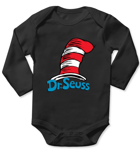 Dr. Seuss Hat T-shirt Long Sleeve Baby One-Piece