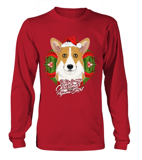This Is My Christmas Pajama Shirt Welsh Corgi Women's Long Sleeve