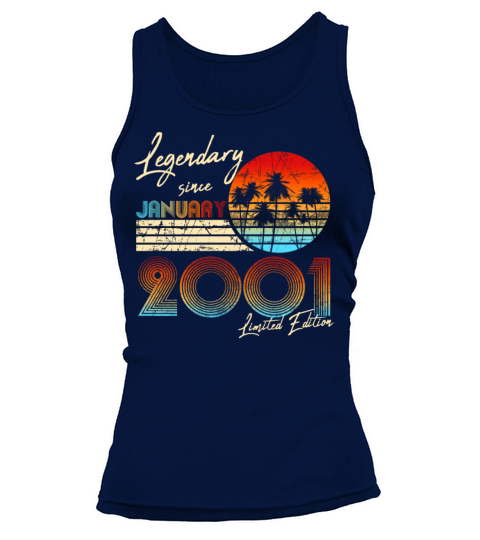 Legendary Since January 2001 Vintage 20th Birthday Women's Tank Top
