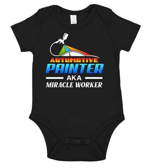Funny Automotive Car Painter Auto Body Painter Short Sleeve Baby One-Piece