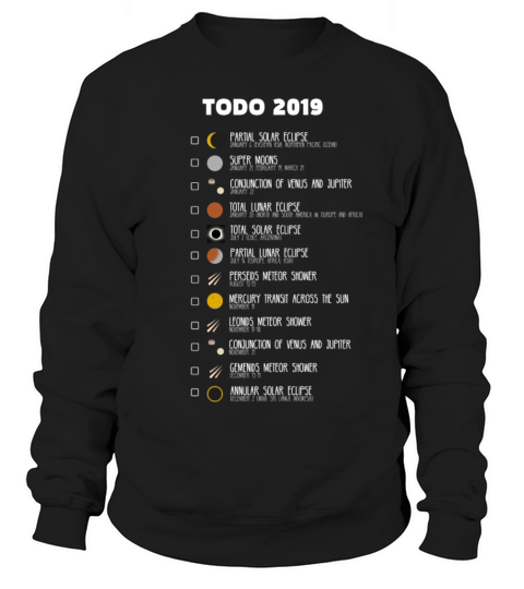 Amateur Astronomers TODO-list 2019 Women's Sweatshirt