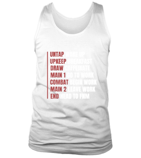 Untap Wake Up Up Keep Breakfast Draw Caffeinate Mtg Phases Of Life Tank Top Unisex