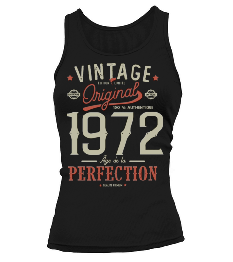 1972 Birthday Sayings 50th Birthday vintage Tank top Woman
