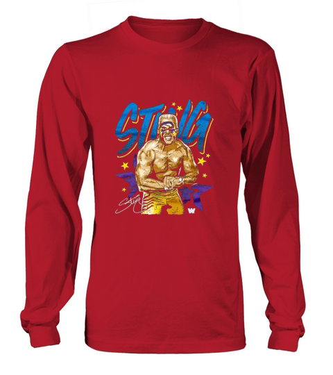 500 LEVEL Sting WWE  Sting Old School Long sleeved Unisex