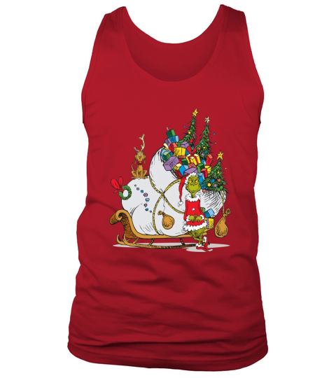 Dr Seuss Grinch Sleigh Tank Top Unisex