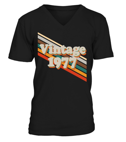 Retro Vintage 1977 Men's V-Neck T-shirt