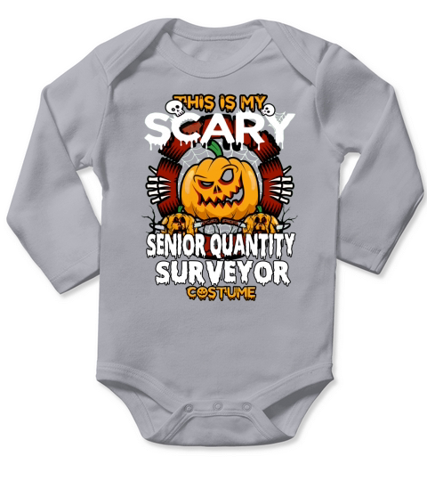 SENIOR QUANTITY SURVEYOR Scary Halloween Long Sleeve Baby One-Piece