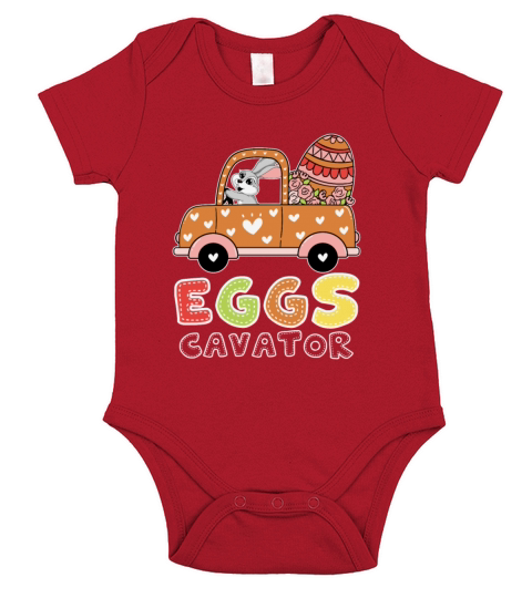 Easter Egg Hunt Funny Eggs Cavator Short Sleeve Baby One-Piece