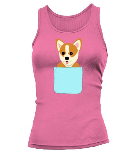 Cute Dog in Pocket Welsh Corgi Pembroke gift Women's Tank Top