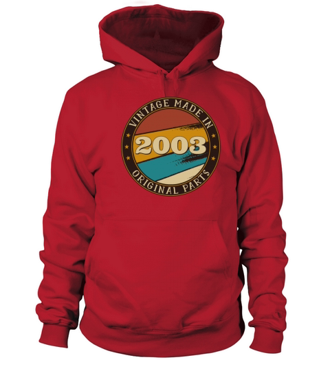 18th Birthday Vintage 18 Years Old Made In 2003 Gi Women's Hoodie