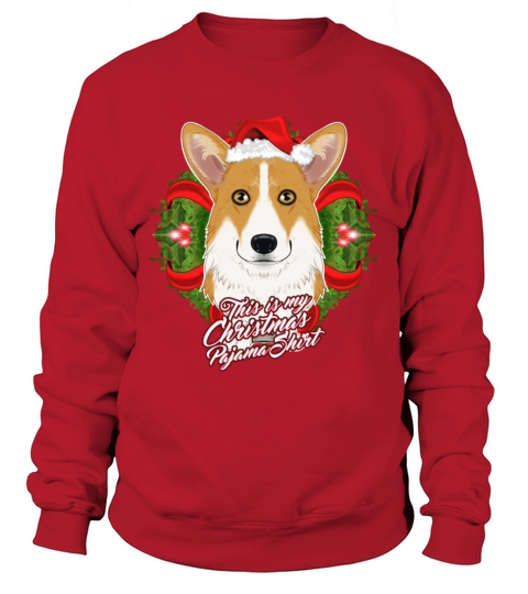 This Is My Christmas Pajama Shirt Welsh Corgi Men's Sweatshirt