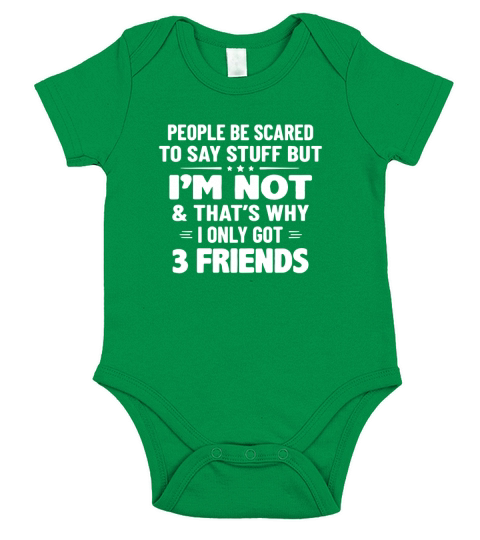 i only have 3 friends Short Sleeve Baby One-Piece