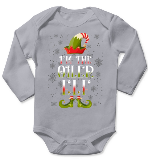 Oiler Elf Christmas Gift Long Sleeve Baby One-Piece