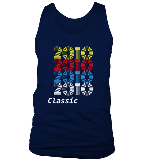 Birthday Gift Vintage 2010 T-Shirt Men Women Men's Tank Top
