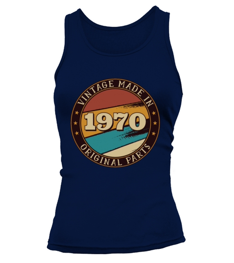 Retro Classic Born in 1970 50th Birthday Vintage Women's Tank Top