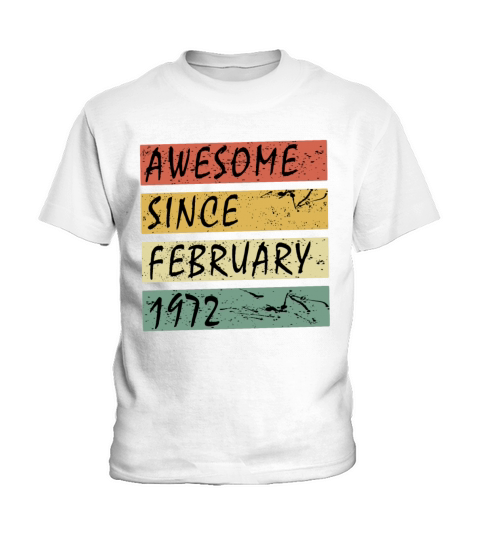 February 1972 vintage gift idea Kids T-Shirt