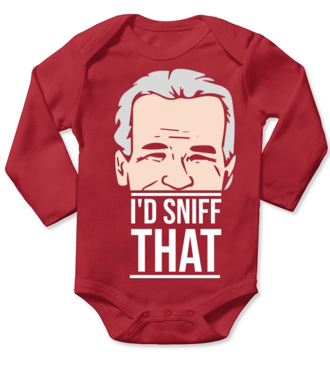 Id sniff that Anti Biden Not My President Quote Long Sleeve Baby One-Piece