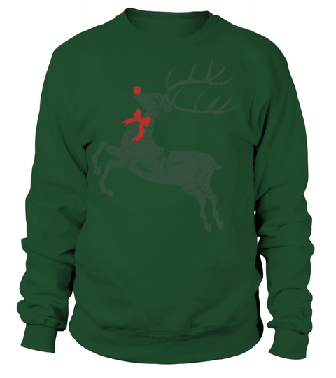 Merry Christmas Vintage Christmas Rudolph Reindeer Women's Sweatshirt