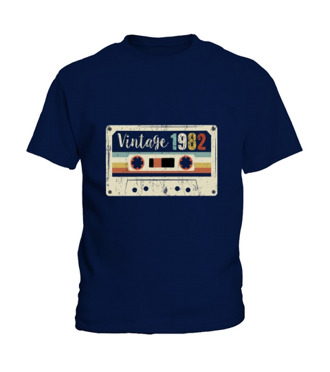 38Th Birthday Gifts Vintage 1982 38 Years Old Cass Kids T-Shirt