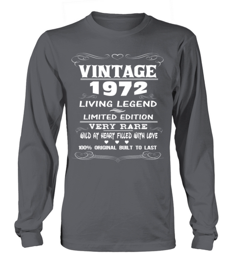 VINTAGE 1972 Men's Long Sleeve
