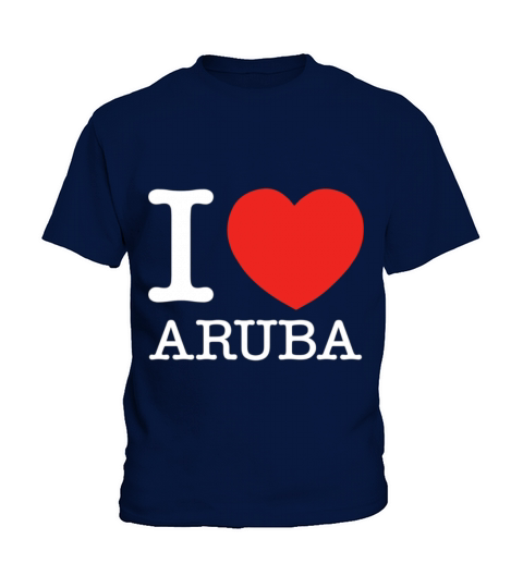 I Love Heart Aruba Funny T Shirt Kids T-Shirt