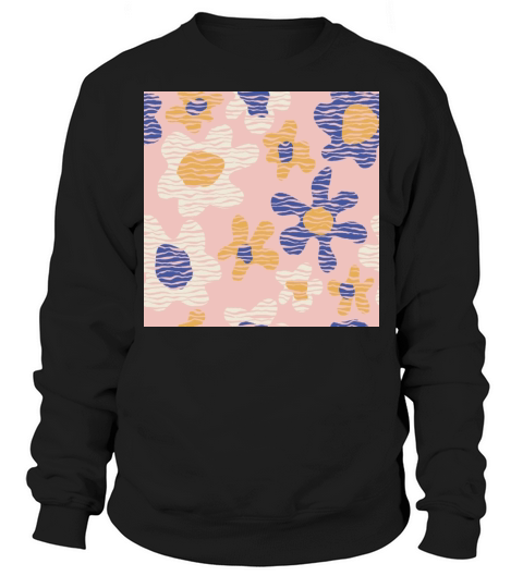 Summer Blooms Neck Gaiter Pink Orange White and Men's Sweatshirt