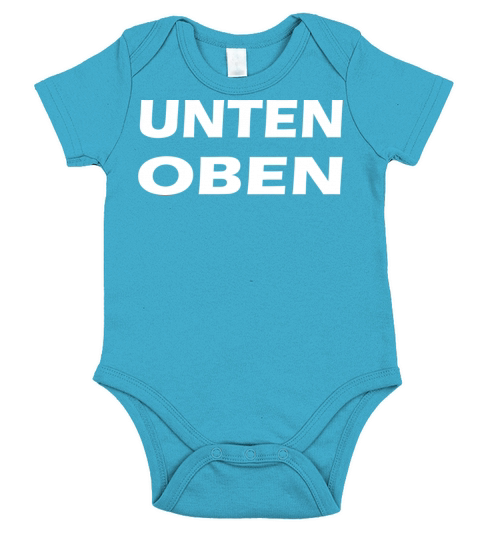 upside down german Short Sleeve Baby One-Piece