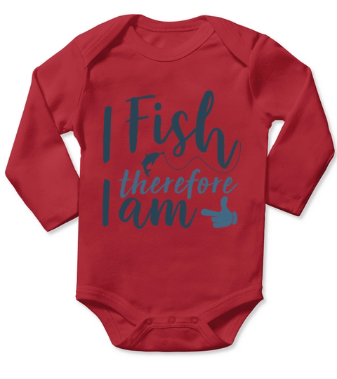 Fishing on fishing boat as fisherman Long Sleeve Baby One-Piece