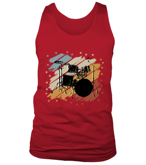 Drummer Tshirt For Drummers Musicians Rock Bass Men's Tank Top