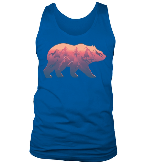 Bear bears nature wilderness mountain mountains hi Men's Tank Top